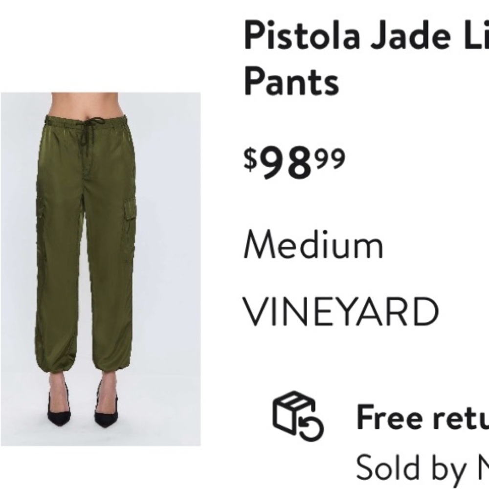 Pistola Vineyard Green Ankle Pants